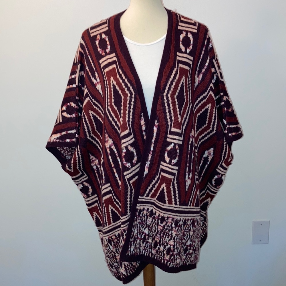 MOSSIMO Open front cape sweater / poncho